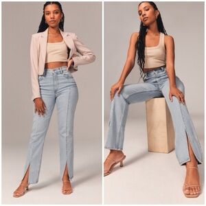 Abercrombie & Fitch Curve Love Ultra High Rise 90s Straight Jean Size 20 Regular